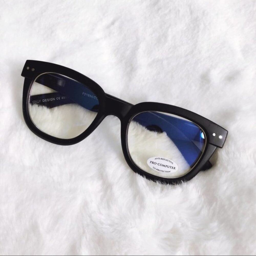 Jade Matte Black Computer Blue Light Glasses